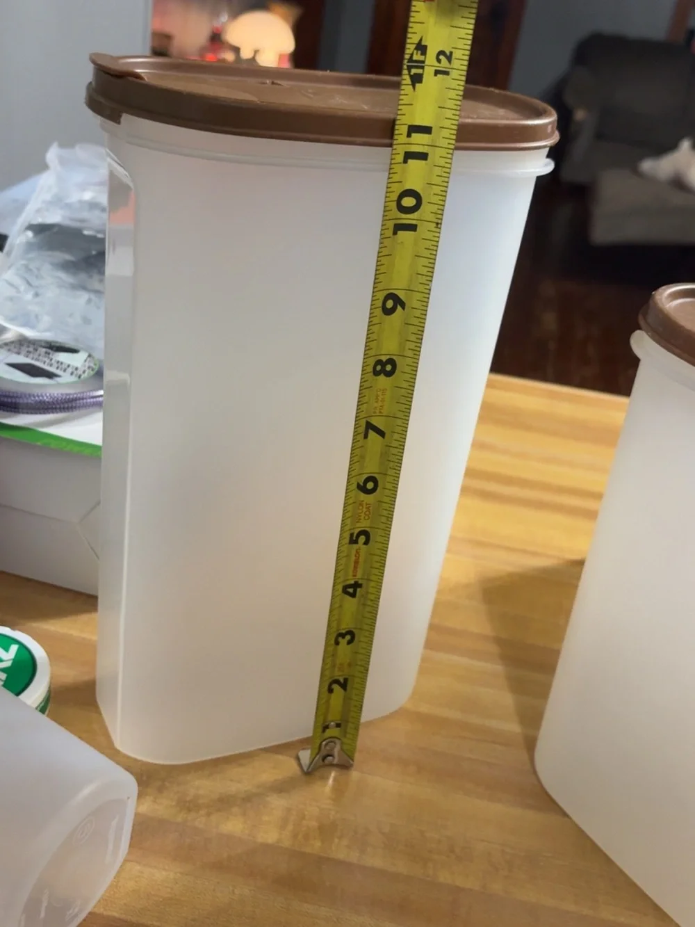 Brown Vintage Tupperware storage container set